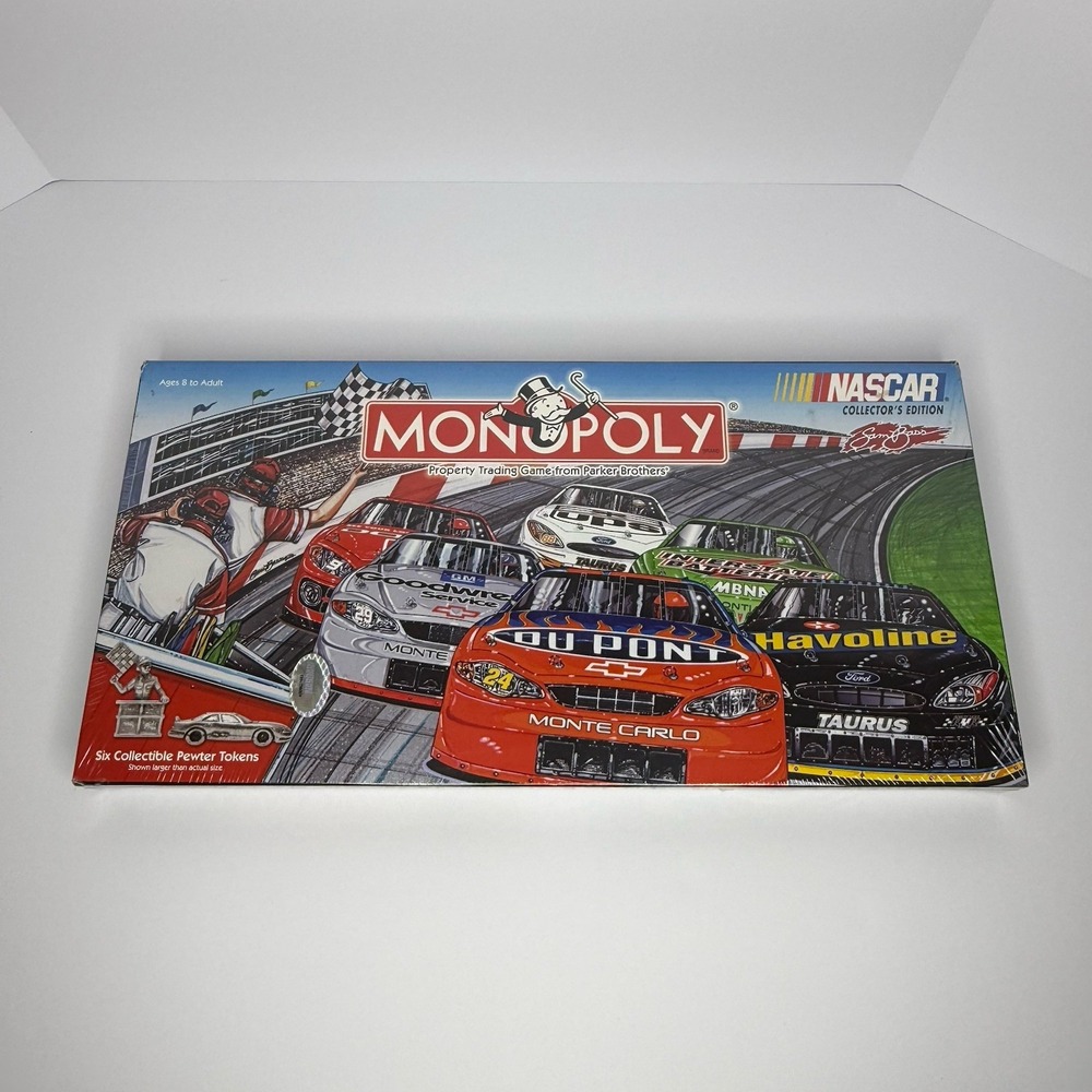 VTG Monopoly NASCAR Collectors Edition Sam Bass 2002 Brand New Factory Sealed